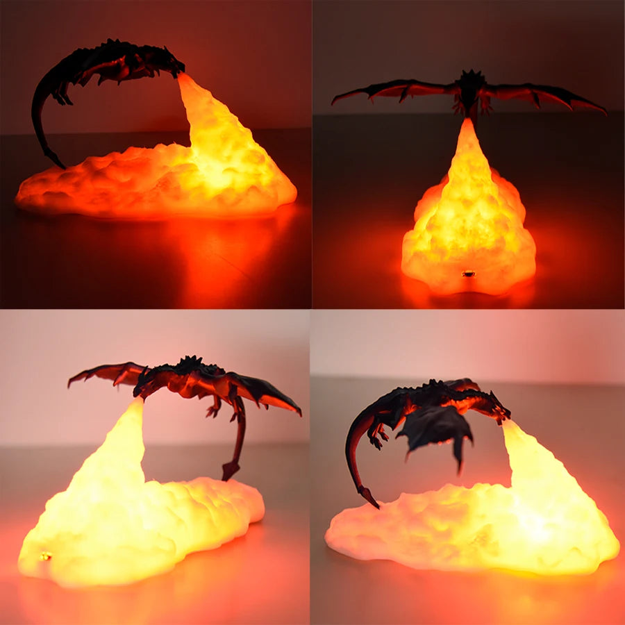 3D Room Decor LED Fire & Ice Dragon Lamps – Rechargeable Desktop Night Lights - Image 6