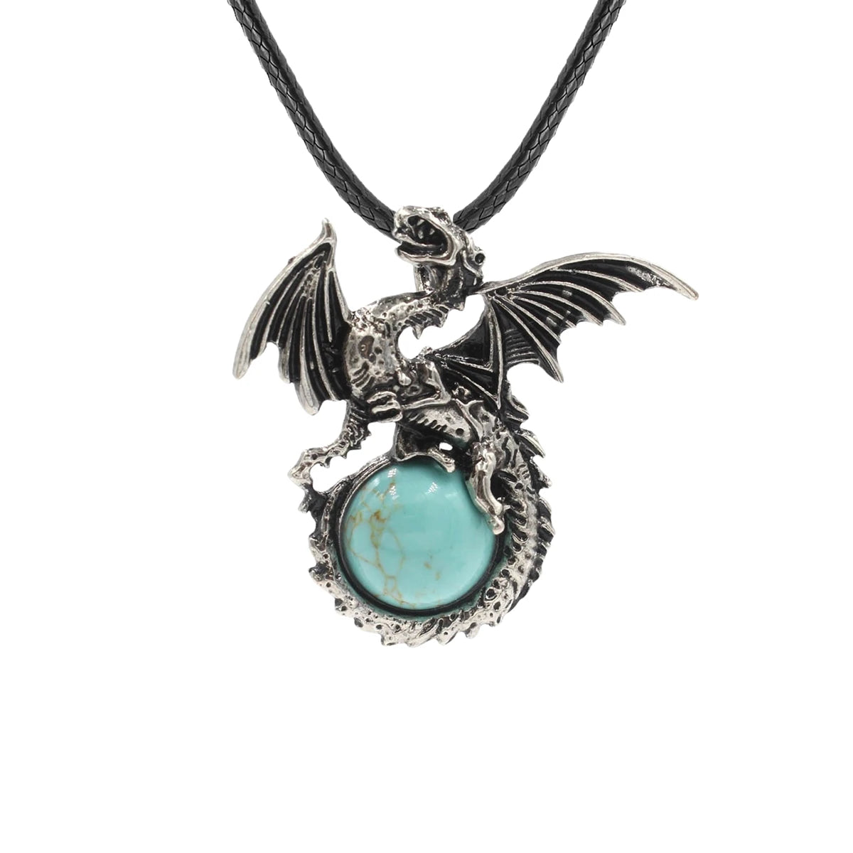 Dragon with Wings Gemstone Pendant - Image 5