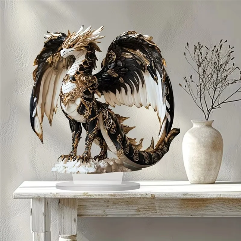 Fire Breathing Dragon Statue – Ideal for Studio or Display Case, Tabletop Decor & Perfect Gift - Image 2