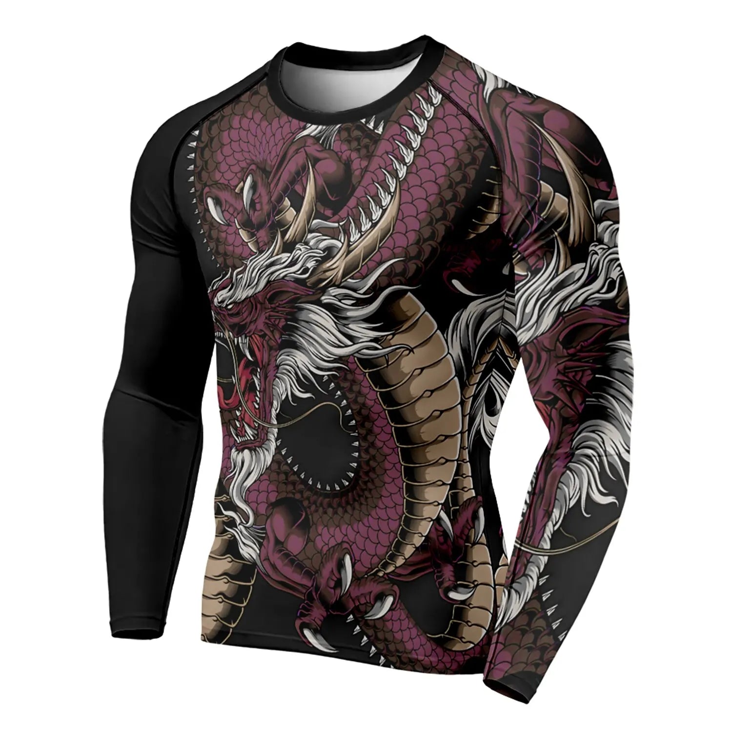3D Printed Dragon Pattern Men’s T-Shirt - Image 3