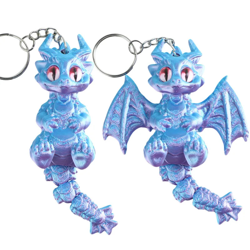 3D Printed Articulated Demon Dragon – Fidget Toy & Desktop Ornament Figurine - Image 12