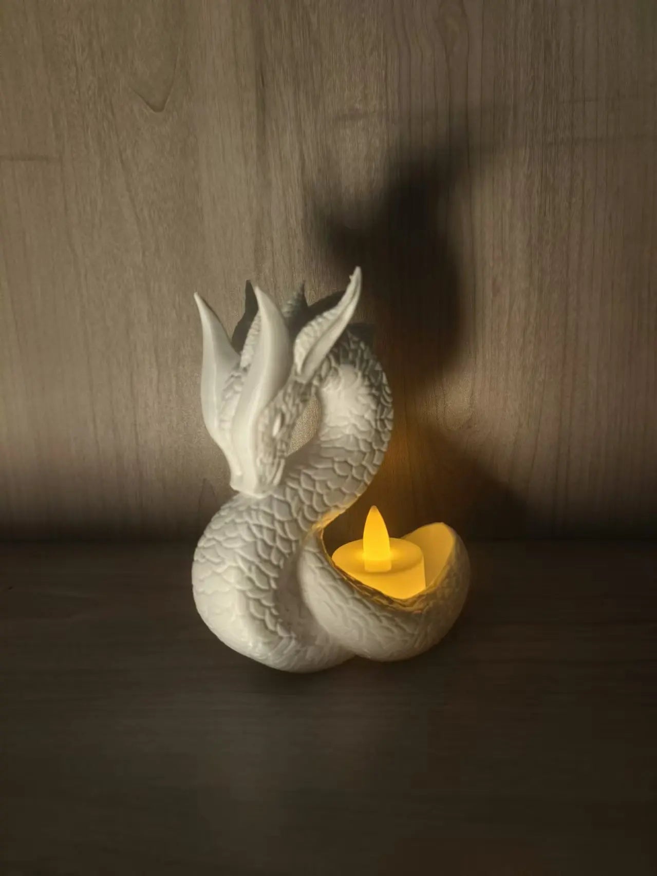 Dragon Night Light – LED Tea Light Decor Lamp & Candle Holder for Home Ambience - Image 6