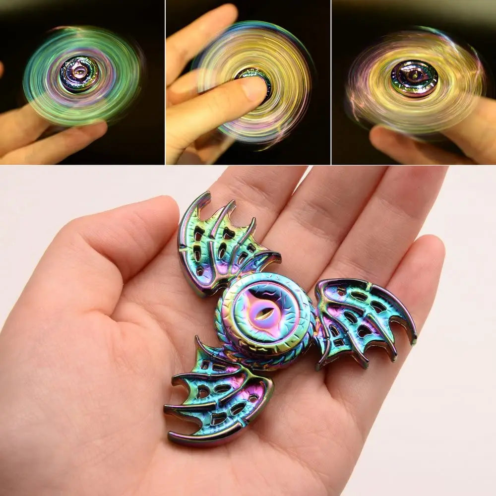 Dragon Wings Eye Tri Fidget Spinner – Metal Hand Spinner with Steel Bearing - Image 3