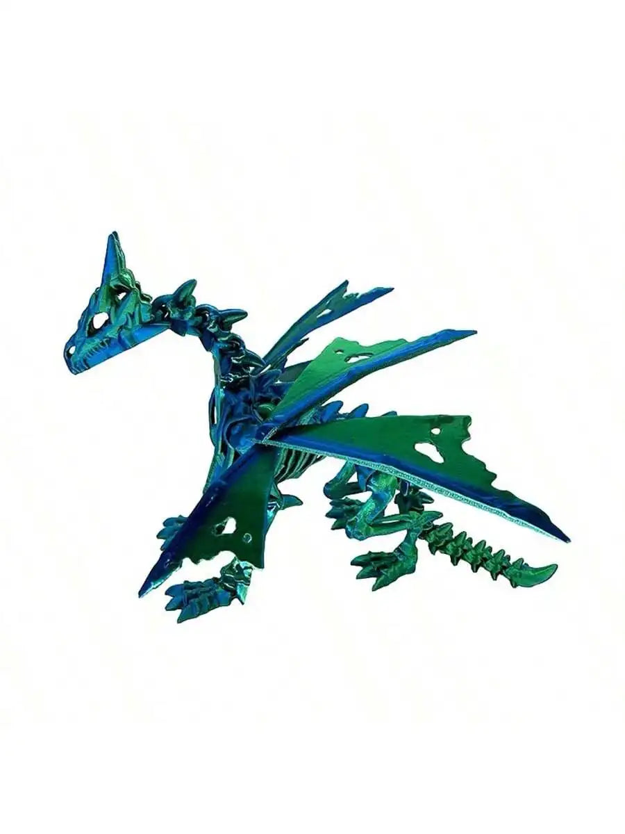 1Pc 3D Printed Dragon Skeleton with Movable Joints – Unique Indoor/Outdoor Decor & Animal Model Figurine - Image 11