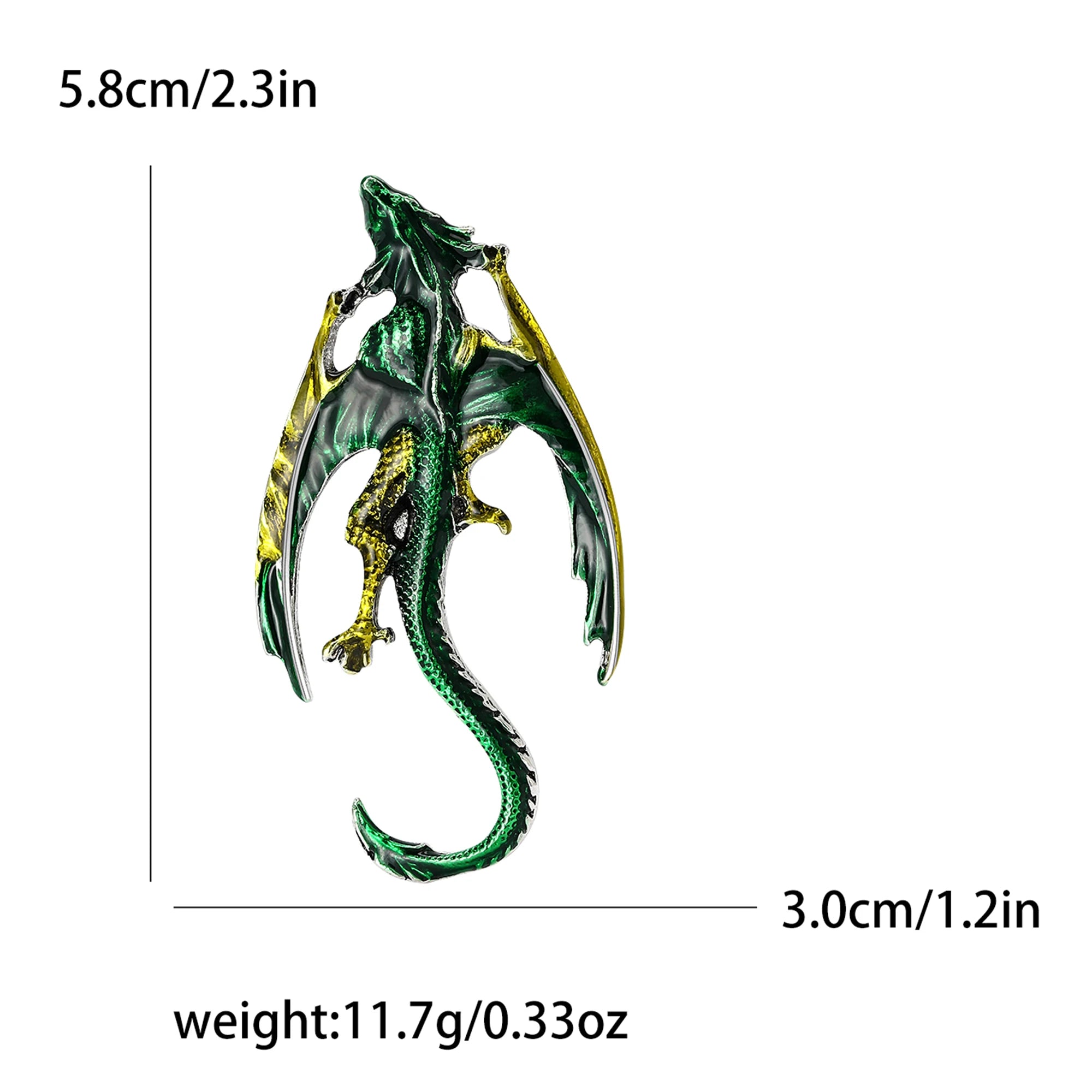 Enamel Dragon Pins for Women Rhinestone Flying Dragons Animal Brooch Banquet Party Backpack Gifts Jewelry Accessories - Image 9