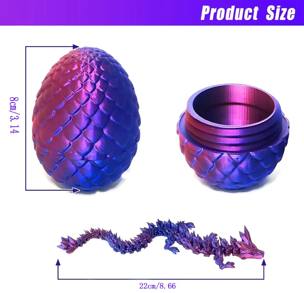 1/2PCS 3D Printed Dragon Egg - Image 2