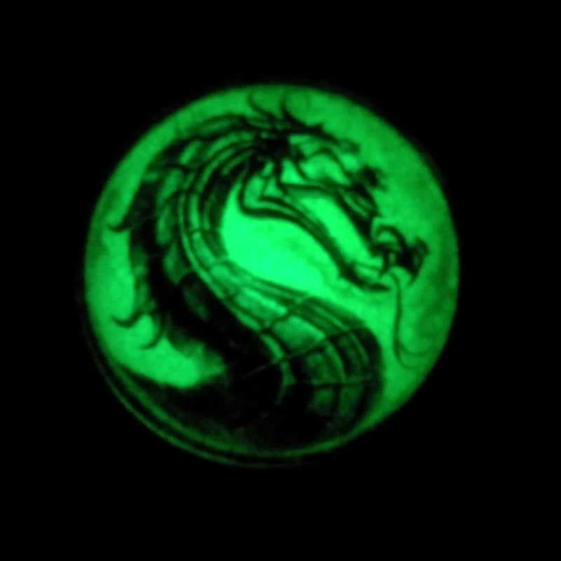 2019 Fashion Mortal Kombat Dragon Necklace – Glow-in-the-Dark Glass Dome Pendant - Image 3