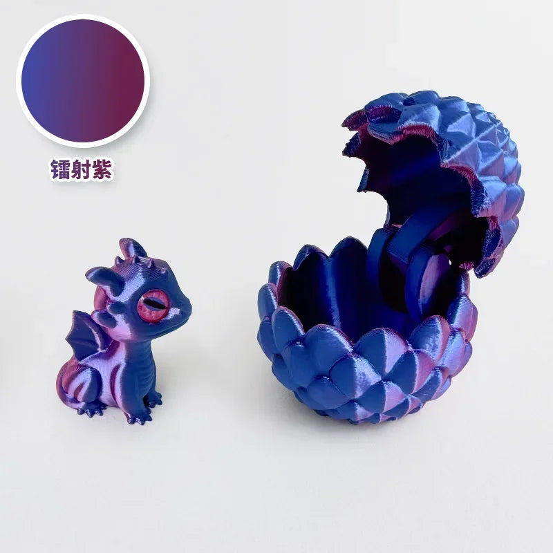 3D Printed Dragon Egg with Dragon – Anti-stress Mini Model, Movable & Rotatable Desktop Ornament, Kid Toy & Companionship Gift - Image 12