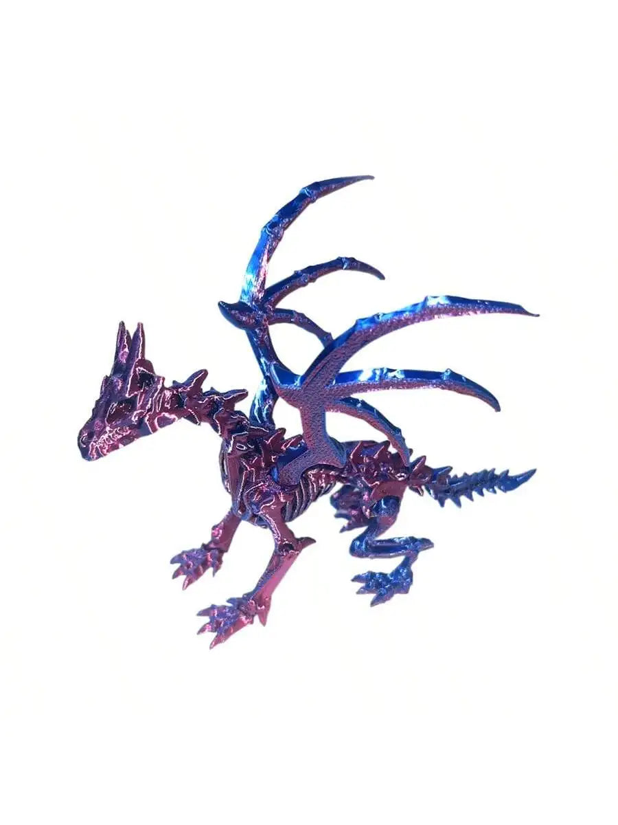 1Pc 3D Printed Dragon Skeleton with Movable Joints – Unique Indoor/Outdoor Decor & Animal Model Figurine - Image 8