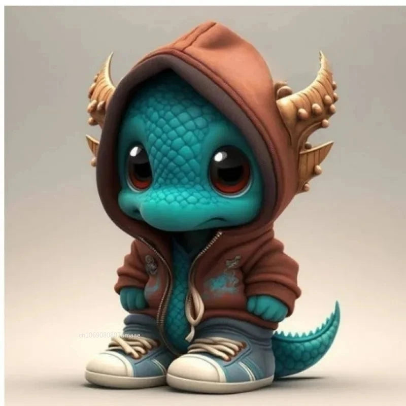 Cool Baby Dragon Resin Statue - Image 5