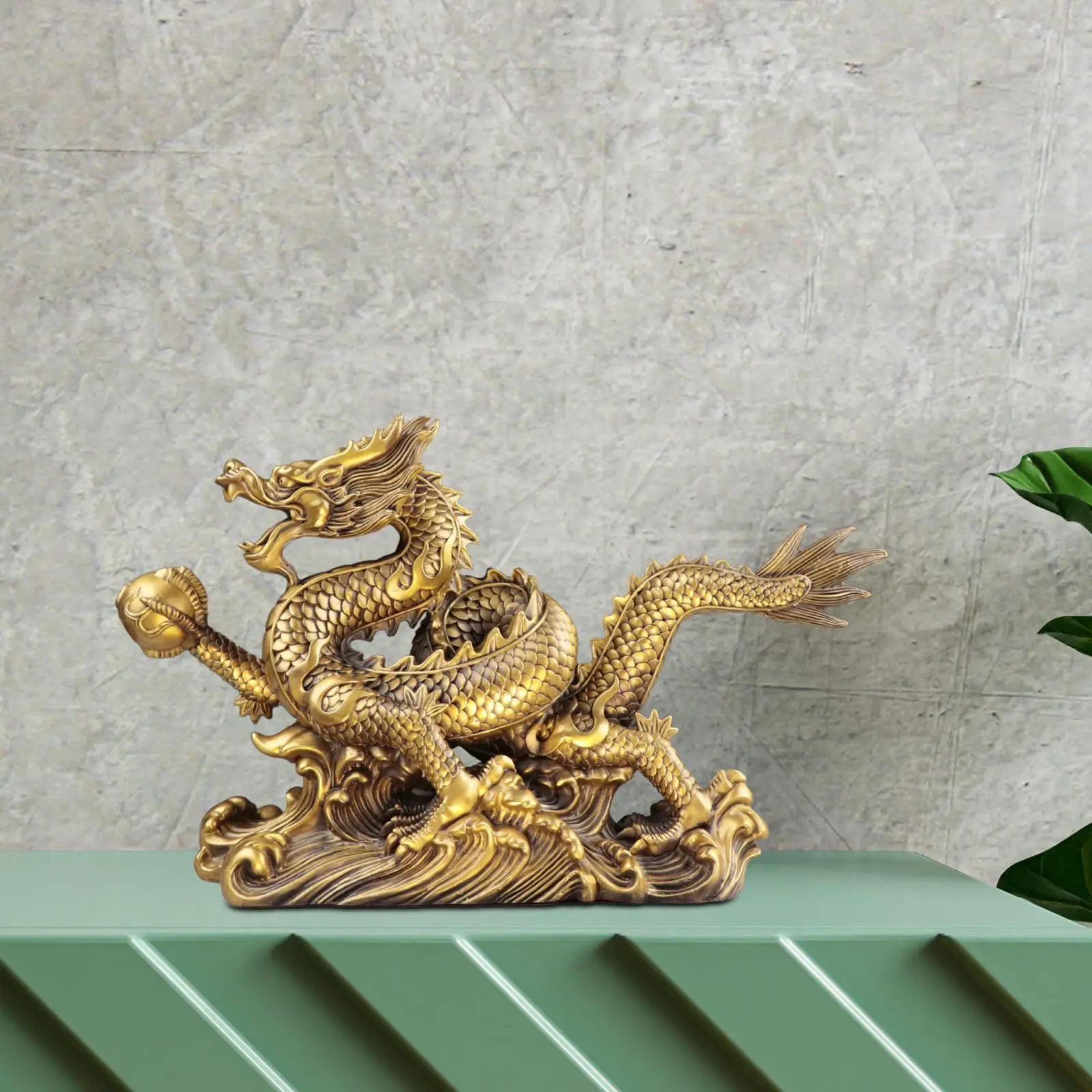 Feng Shui Dragon Statue – Good Luck Gift & Prosperity Tabletop Decor for Home & Office - Image 5