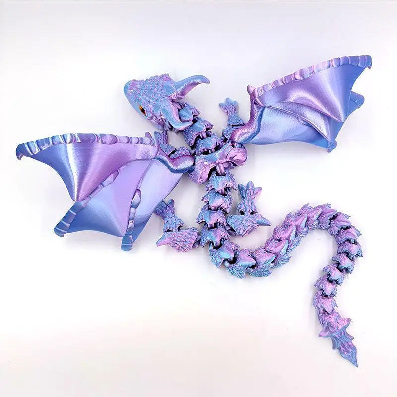 3D Printed Winged Carriage Dragon Figurine with Random Eyes & Art Deco Resin Dragon Sculpture – Tabletop Animal Theme Deco 1PC 2025 - Image 14