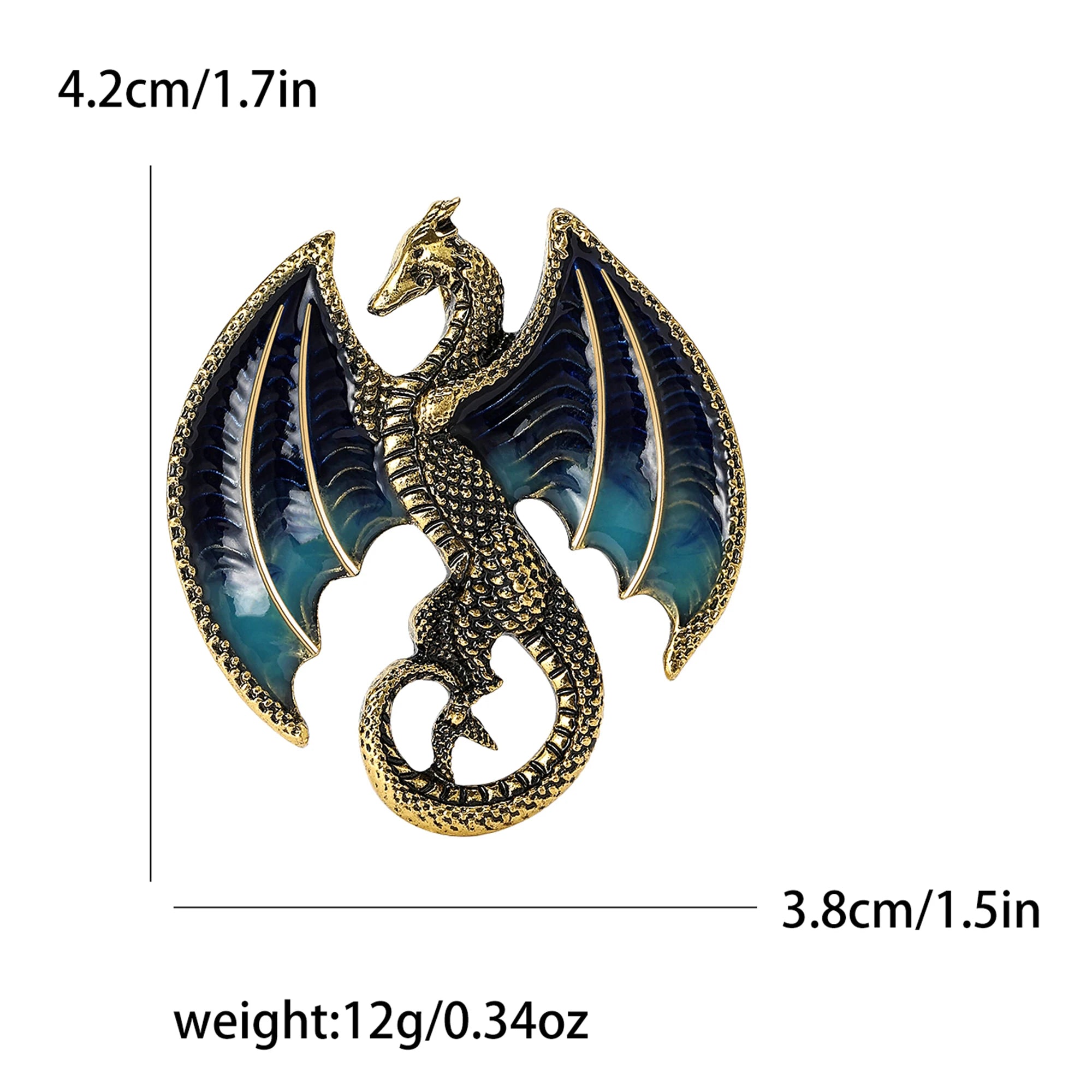 Enamel Dragon Pins for Women Rhinestone Flying Dragons Animal Brooch Banquet Party Backpack Gifts Jewelry Accessories - Image 29