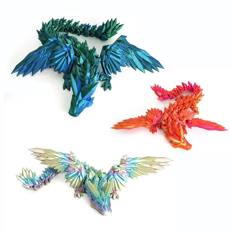3D Printed Gradient Dragon Ornament - Image 2