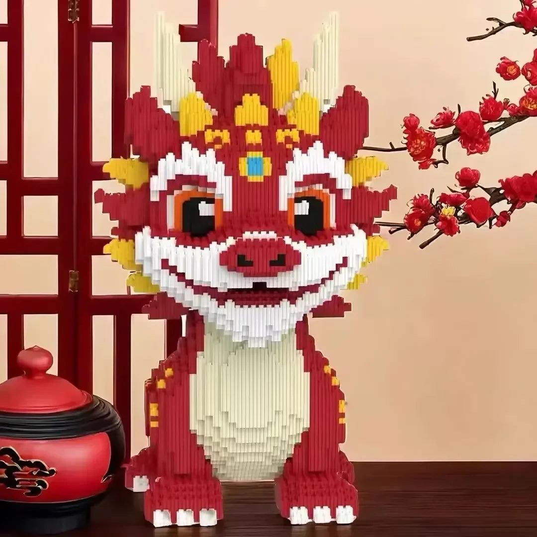 30CM DIY Dragon Building Blocks – 3D Puzzle Toy & Desktop Decoration for Kids - Image 4