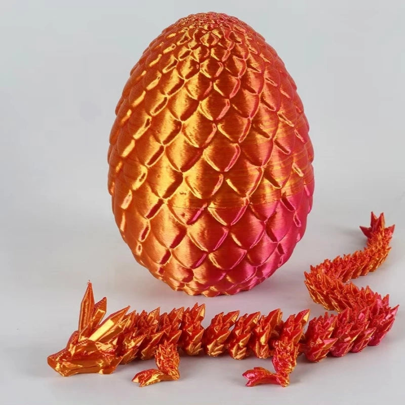 1/2PCS 3D Printed Dragon Egg with Full Articulated Dragon – Movable Desktop Ornament & Kid Toy - Image 14