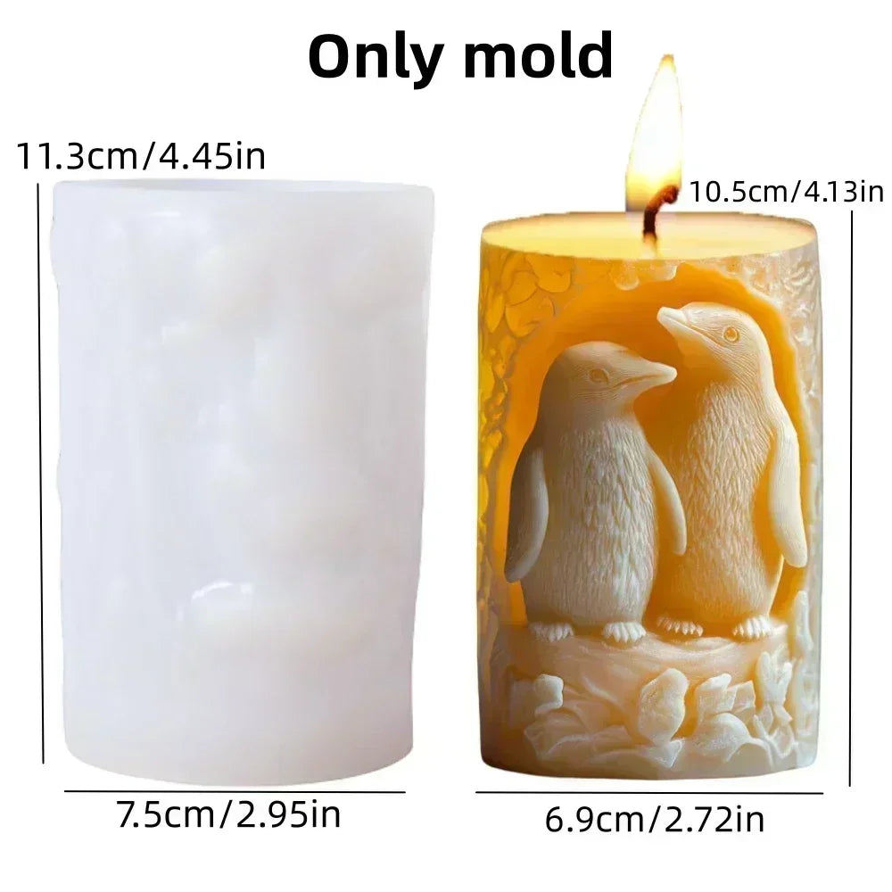Dinosaur & Dragon Wings Relief Cylindrical Silicone Mold – Resin & Gypsum Craft Mold - Image 41