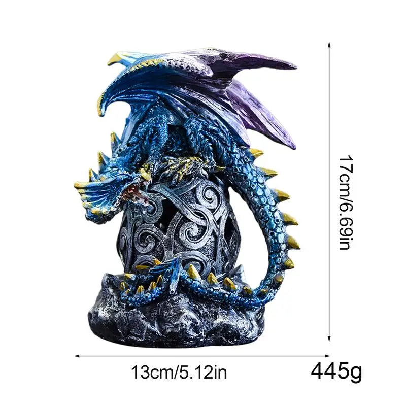 Dragon Skull Statue – Fantasy Medieval Dragon Figurine for Fireplace, Halloween & Home Décor - Image 6