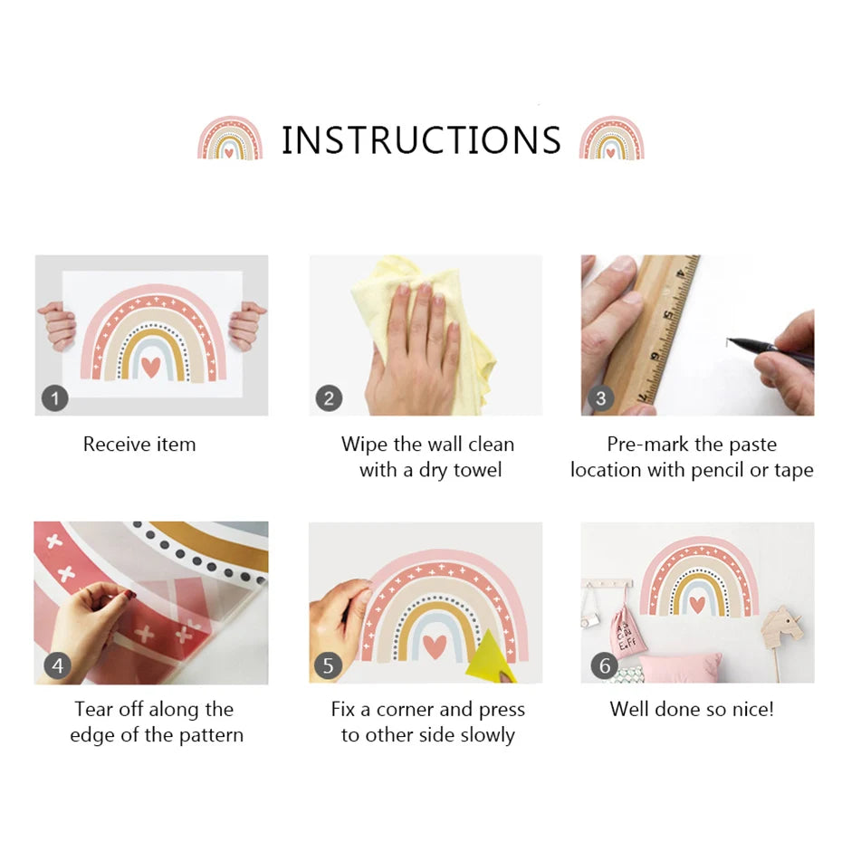 Cartoon Dragon & Clouds Watercolor Wall Stickers - Image 6