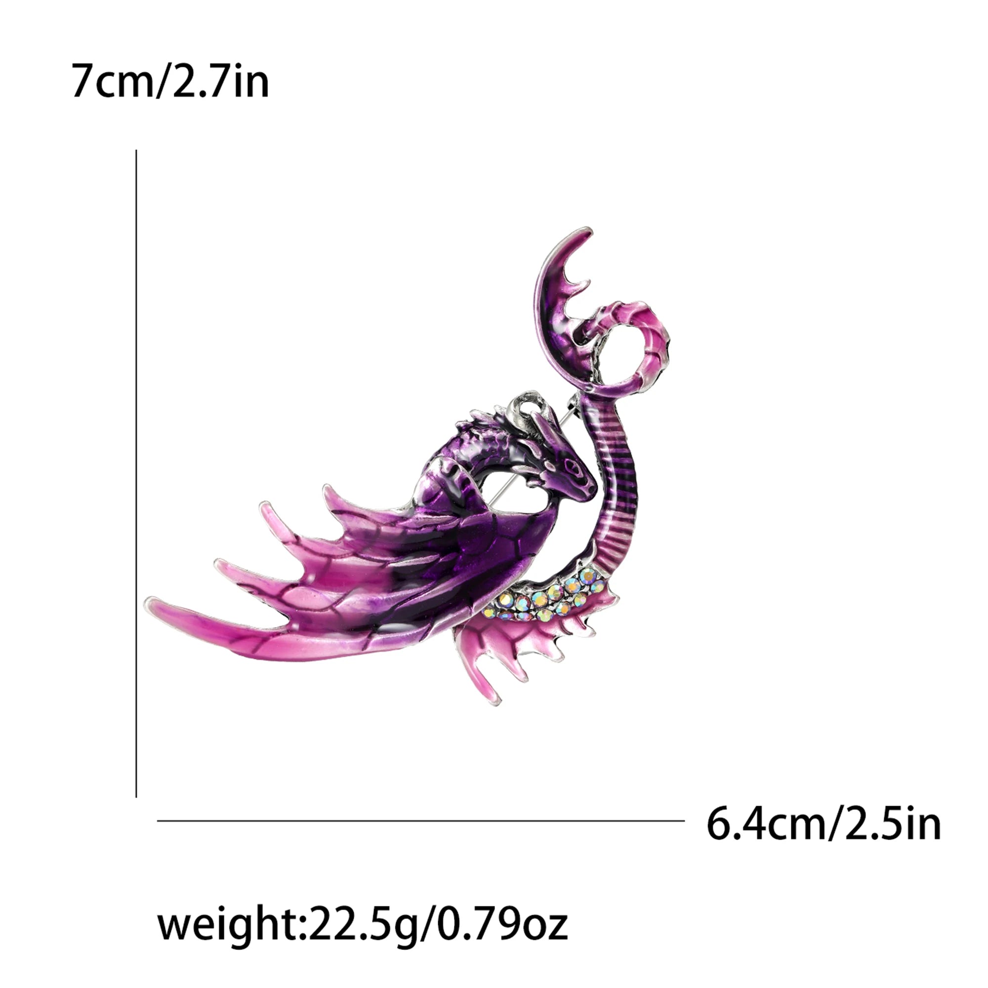Enamel Dragon Pins for Women - Image 7