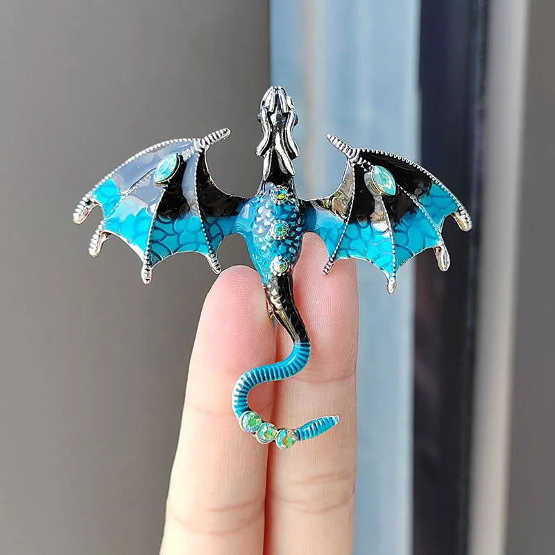 2024 Enameled Dragon Brooch - Image 4