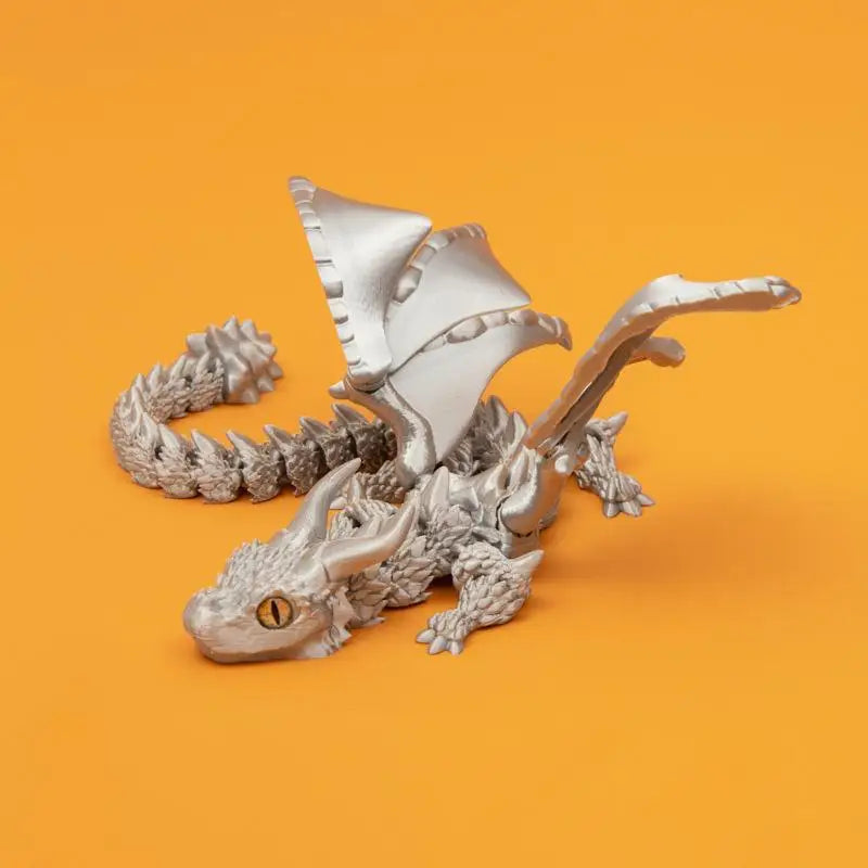 3D Printed Winged Carriage Dragon Figurine with Random Eyes & Art Deco Resin Dragon Sculpture – Tabletop Animal Theme Deco 1PC 2025 - Image 8