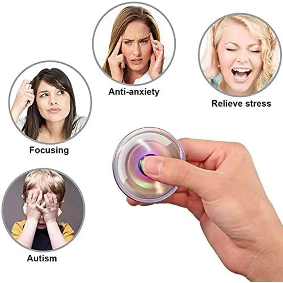 Dragon Wings Eye Tri Fidget Spinner – Metal Hand Spinner with Steel Bearing - Image 6