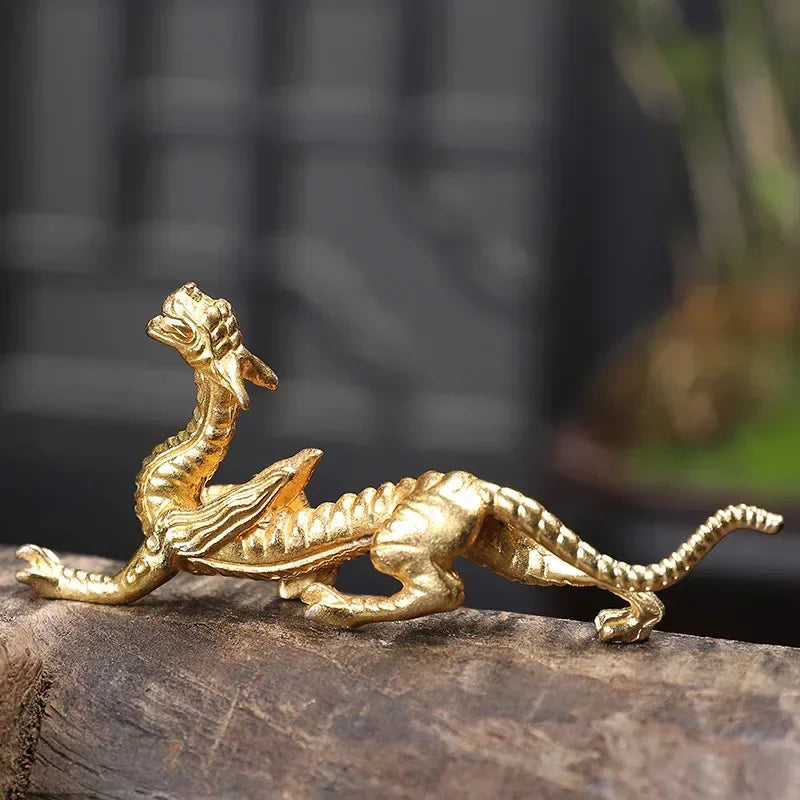 1Pc Metal Gold Dragon Incense Stick Burner – Mini Sandalwood Censer for Home & Office Decor - Image 3