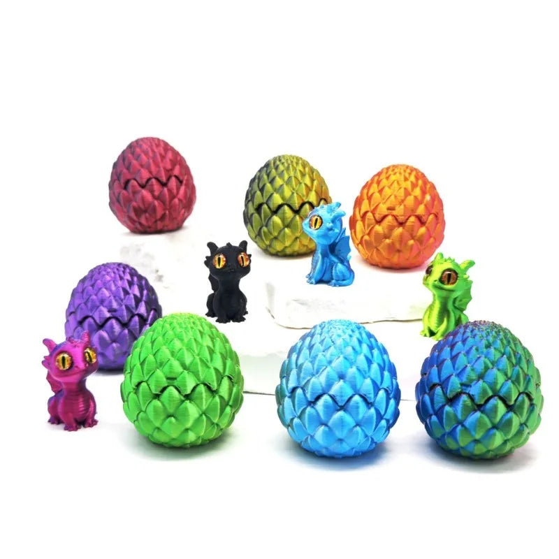 3D Printed Dragon & Egg Set - Image 3